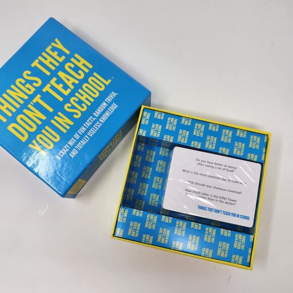 Things They Don't Teach You in School Party Trivia Game Facts By Hygge Games - Picture 2 of 7